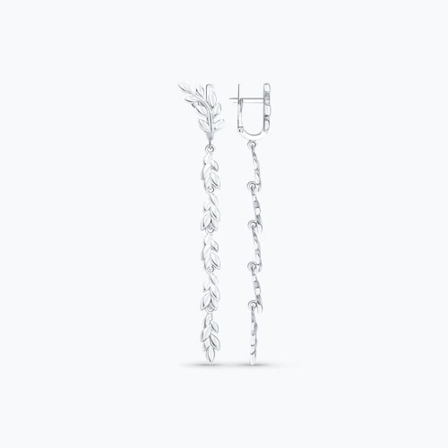 Серьги из серебра - видео на модели