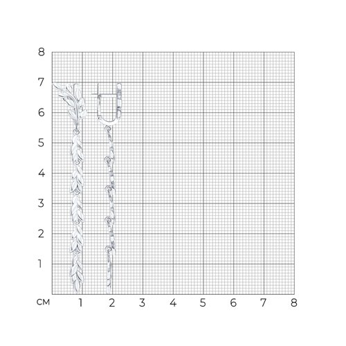 Серьги из серебра из серебро — вид 5