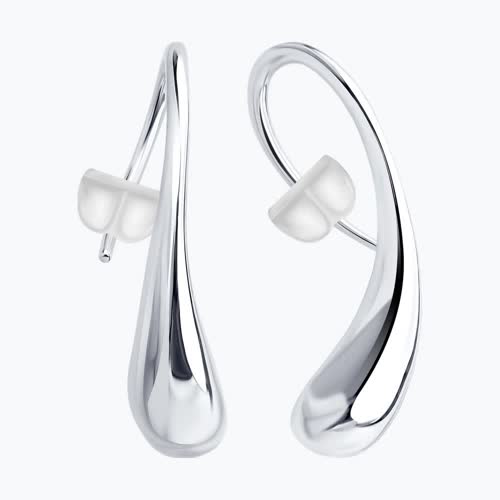 Серьги из серебра из серебро — вид 2