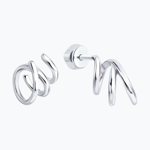 Серьги из серебра из серебро — вид 2