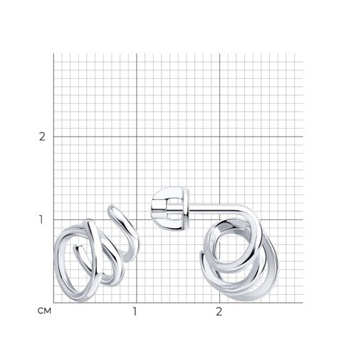 Серьги из серебра из серебро — вид 5