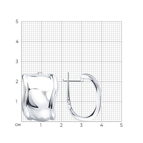 Серьги из серебра из серебро — вид 5