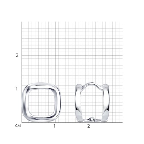 Серьги из серебра из серебро — вид 5