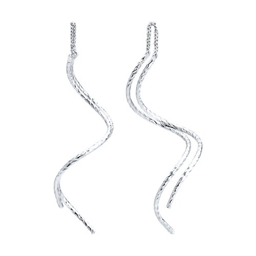 Серьги из серебра - видео на модели