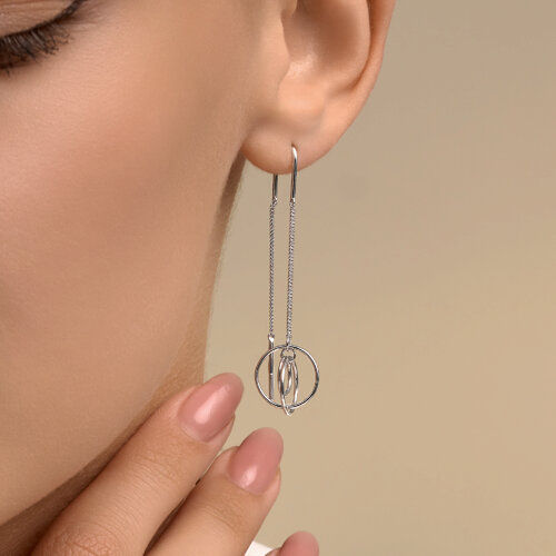 Серьги из серебра из серебро — вид 3