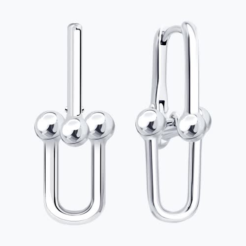 Серьги из серебра из серебро — вид 2