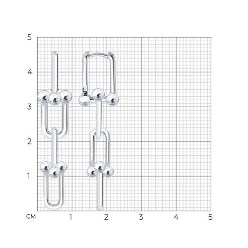 Серьги из серебра из серебро — вид 5