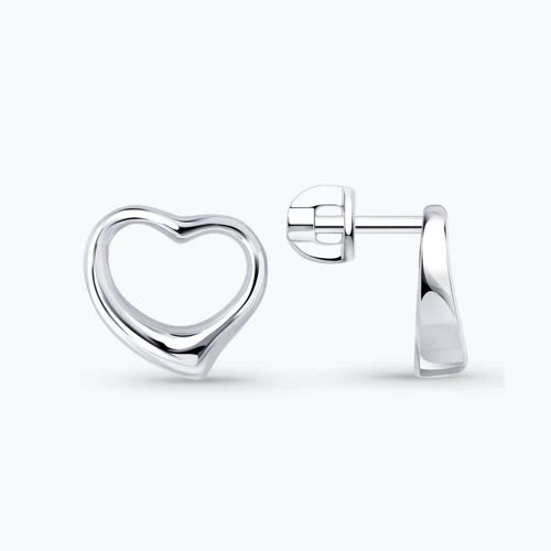 Серьги из серебра - видео на модели