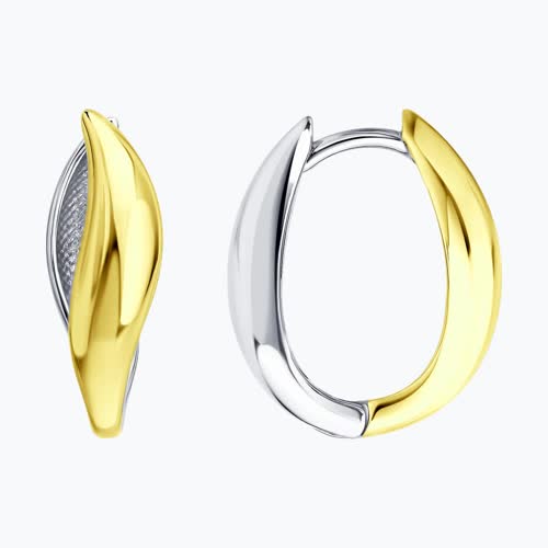 Серьги из золочёного серебра - видео на модели