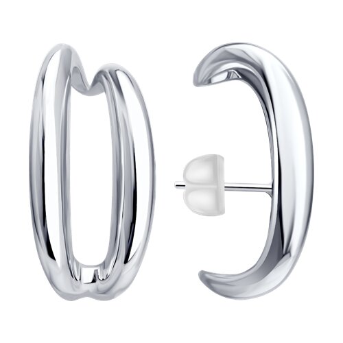 Серьги из серебра - видео на модели