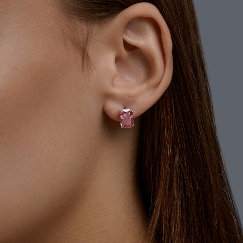 Серьги из серебра с фианитами из серебро — вид 3