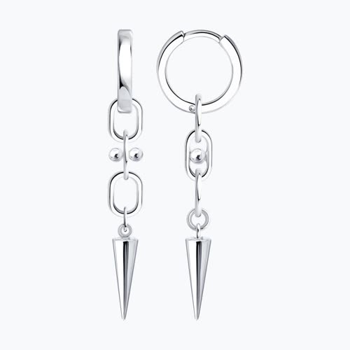 Серьги из серебра - видео на модели