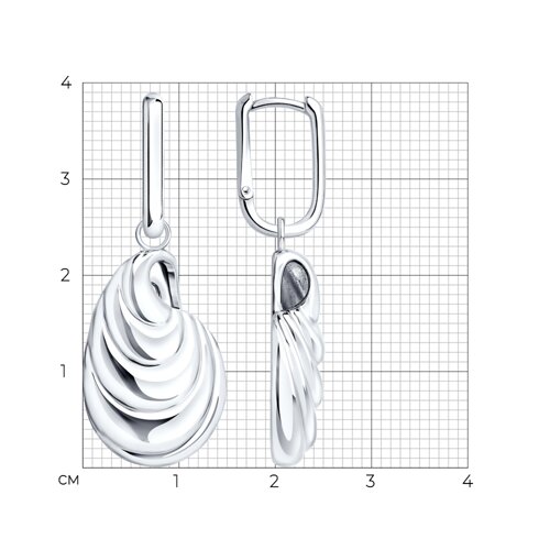 Серьги из серебра из серебро — вид 5