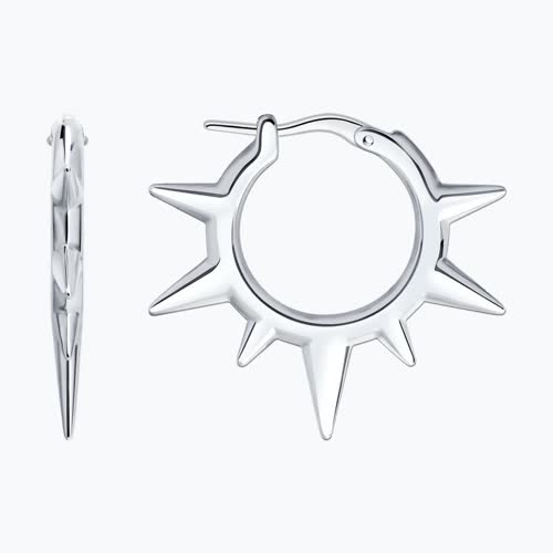 Серьги из серебра - видео на модели