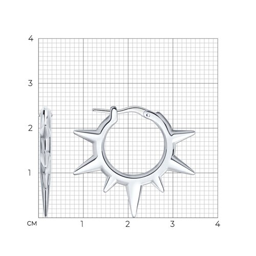 Серьги из серебра из серебро — вид 5