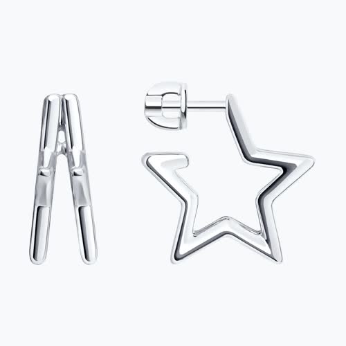 Серьги из серебра из серебро