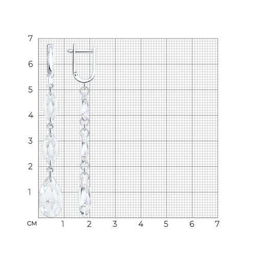 Серьги из серебра с нанокристаллами из серебро — вид 3