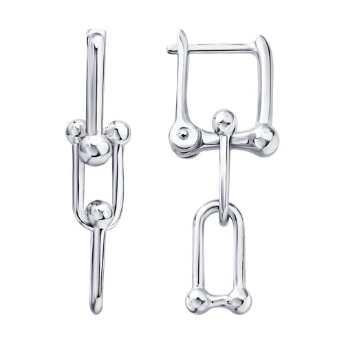Серьги из серебра из серебро