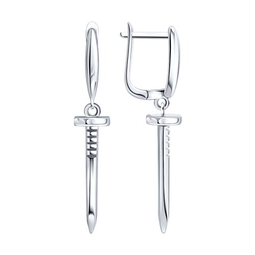 Серьги из серебра из серебро