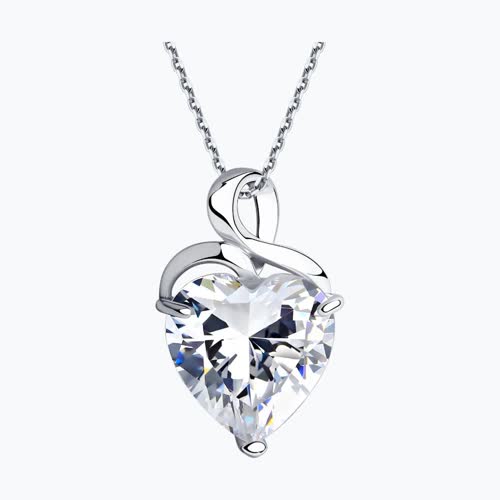 Подвеска из серебра с фианитом из серебро — вид 2