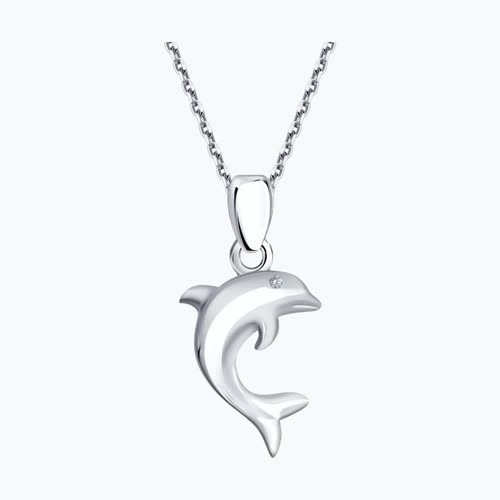 Подвеска из серебра с фианитом из серебро — вид 2