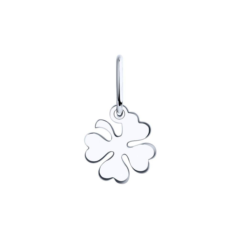 Подвеска клевер из серебра из серебро