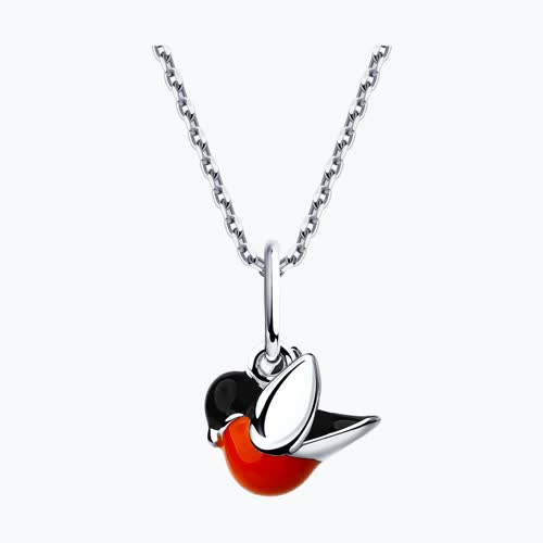 Подвеска из серебра с эмалью из серебро — вид 2