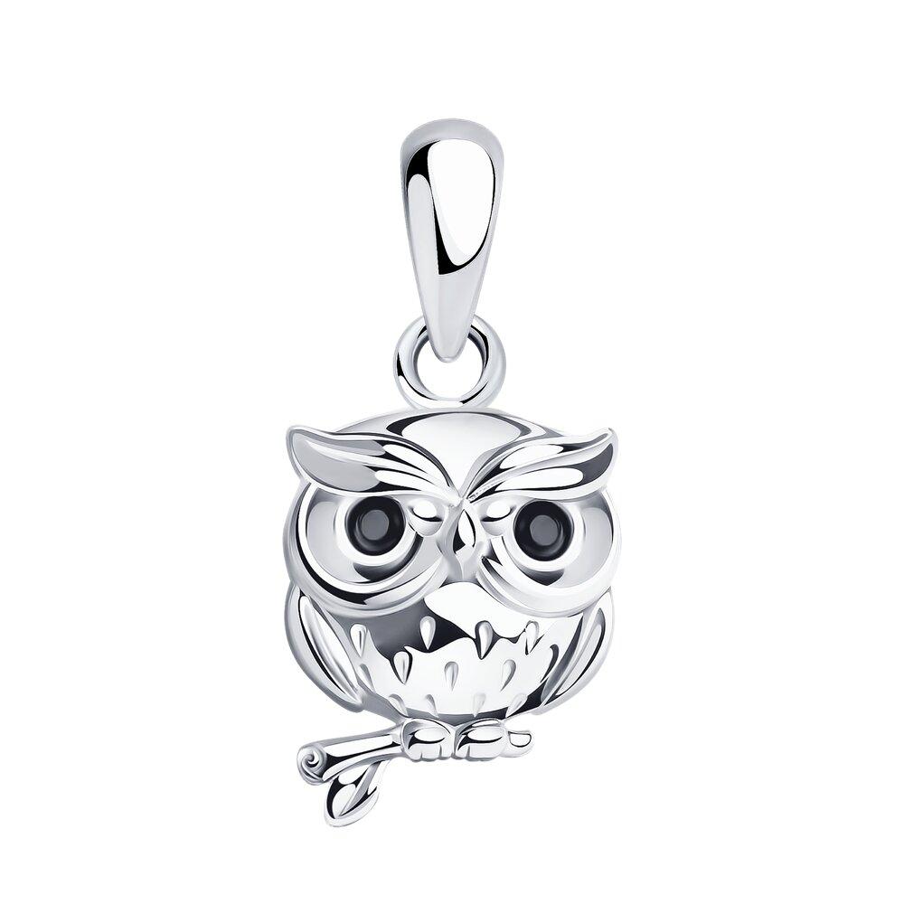 Подвеска из серебра с фианитами из серебро