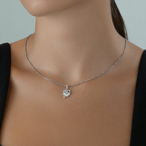 Подвеска из серебра с фианитами из серебро — вид 3