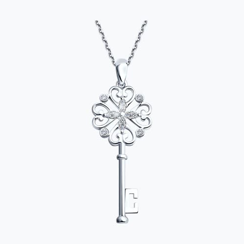 Подвеска из серебра с фианитами из серебро — вид 2