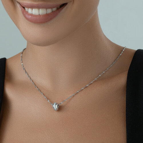 Подвеска-шарм из серебра с фианитами из серебро — вид 3