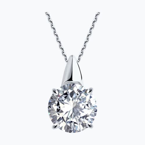 Подвеска из серебра с фианитом из серебро — вид 2