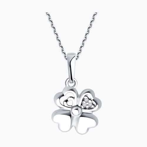 Подвеска из серебра с фианитами из серебро — вид 2