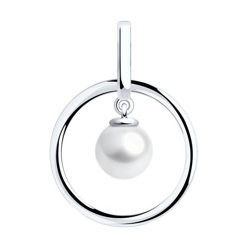 Подвеска из серебра с жемчугом - видео