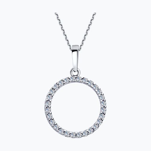 Подвеска из серебра с фианитами из серебро — вид 2