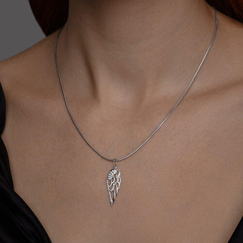 Подвеска из серебра с фианитами из серебро — вид 4