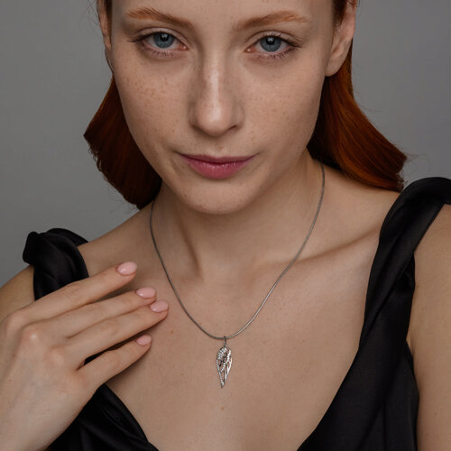 Подвеска из серебра с фианитами из серебро — вид 5