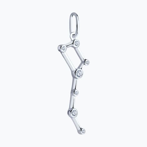 Подвеска из серебра с фианитами из серебро — вид 3