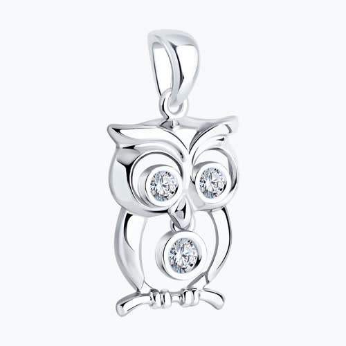 Подвеска из серебра с фианитами из серебро — вид 3