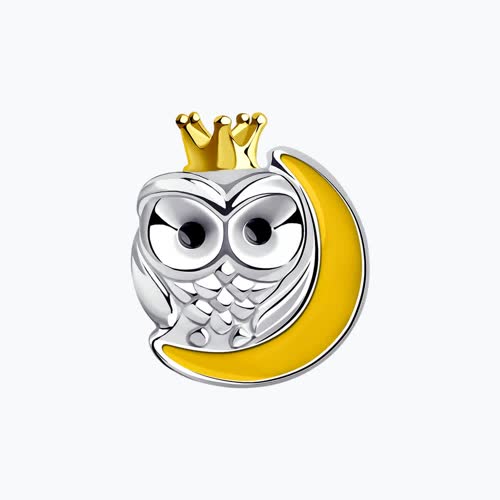 Подвеска-шарм из серебра с эмалью из серебро — вид 2