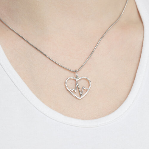 Подвеска из серебра с фианитами из серебро — вид 4