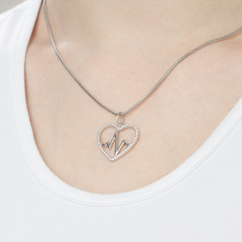 Подвеска из серебра с фианитами из серебро — вид 5