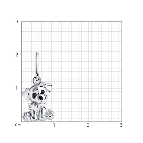 Подвеска из серебра с эмалью из серебро — вид 3