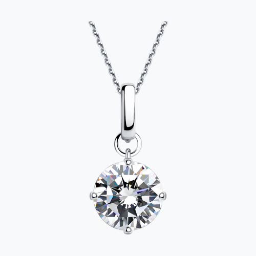 Подвеска из серебра с фианитом из серебро — вид 2