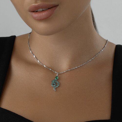 Подвеска из серебра с фианитами из серебро — вид 4