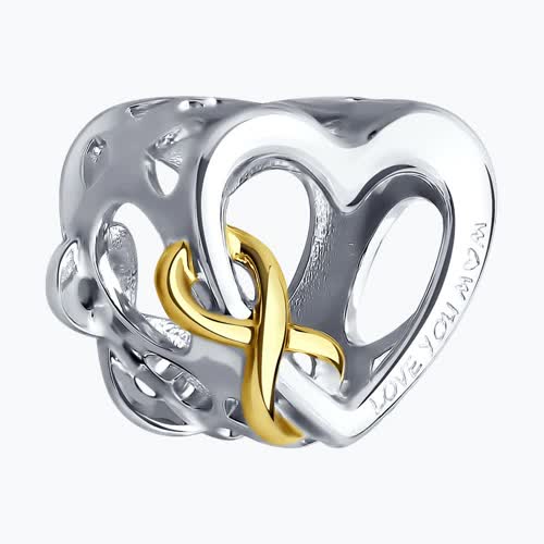 Подвеска - шарм из золочёного серебра из серебро — вид 2