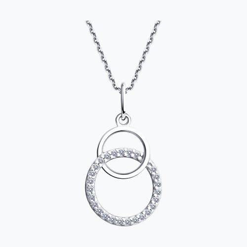 Подвеска из серебра с фианитами из серебро — вид 2