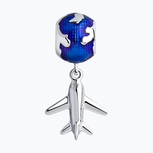 Подвеска-шарм из серебра с эмаль из серебро — вид 2