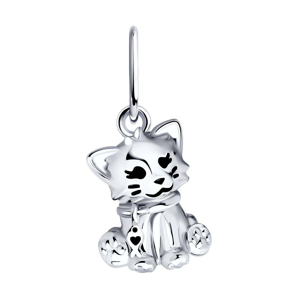 Подвеска-шарм из серебра с эмалью из серебро