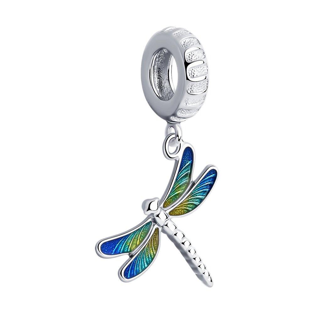 Подвеска-шарм из серебра с эмалью